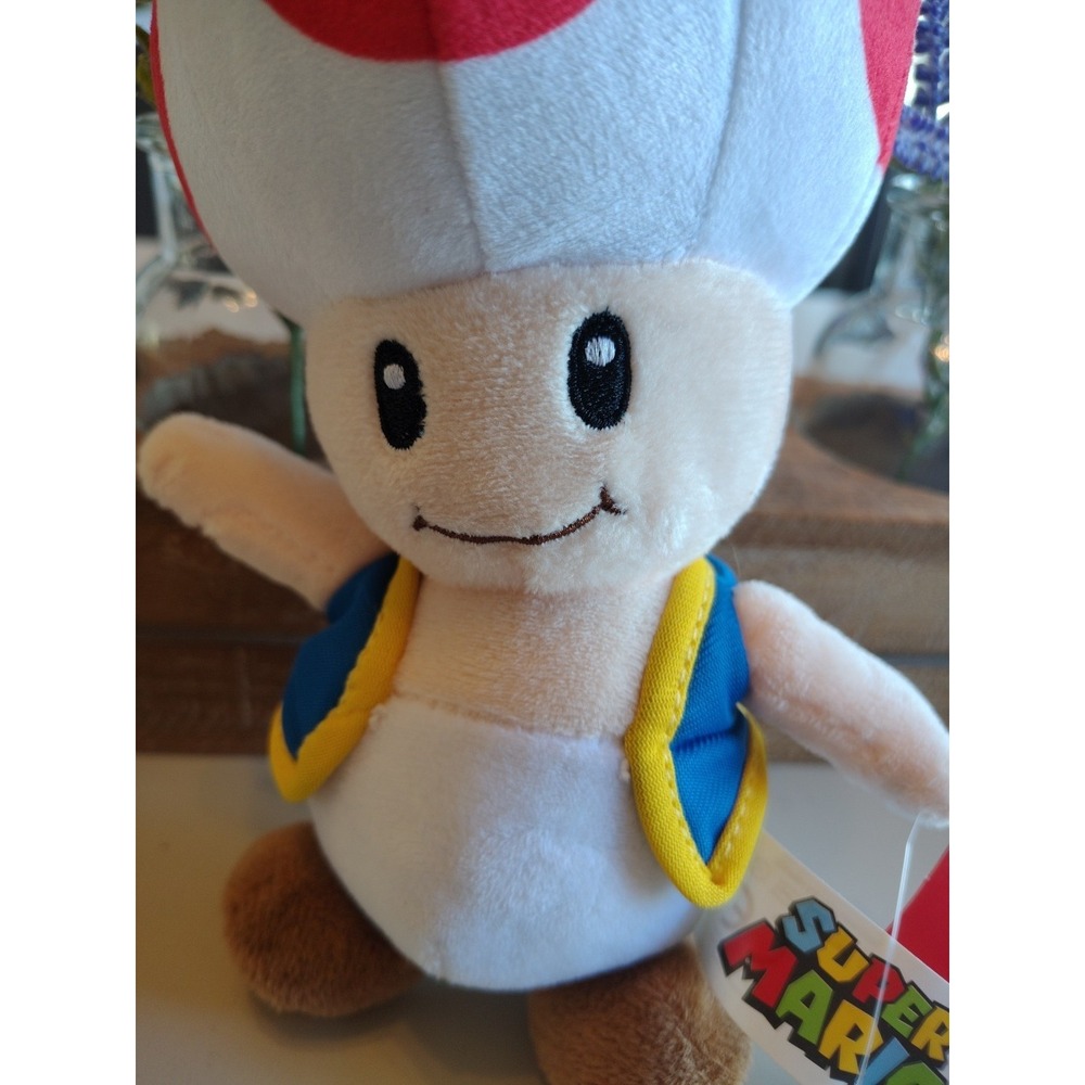 Good Stuff 2021 Nintendo 16" Jumbo Super Mario Toad Plush Toy - Picture 6 of 15